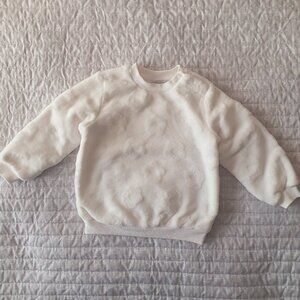 Fagottino Baby Toddler Fuzzy Sherpa White Sweater Size 12-18 Months